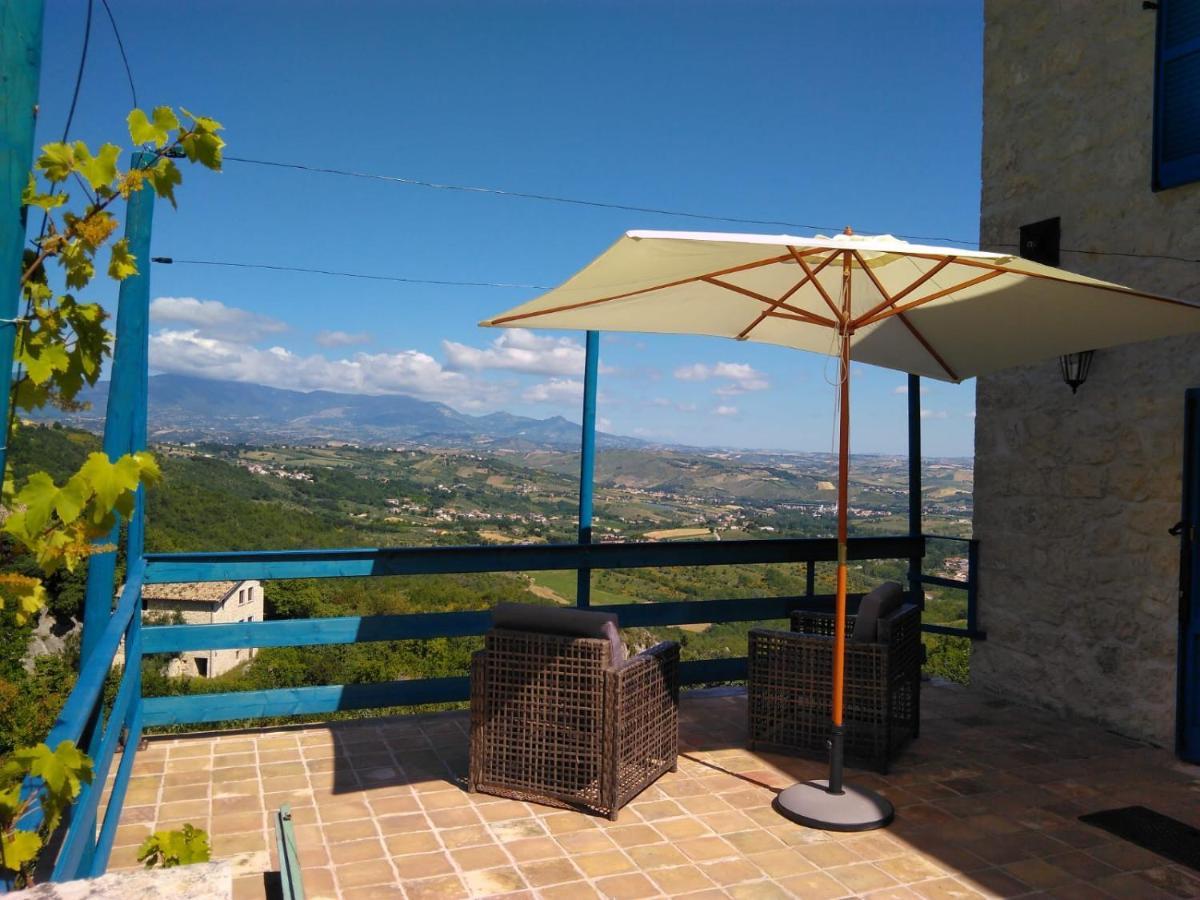 La Casa Dalle Finestre Blu Abbateggio Eksteriør billede