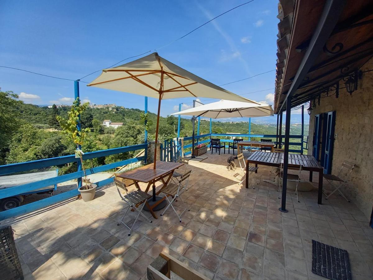 La Casa Dalle Finestre Blu Abbateggio Eksteriør billede