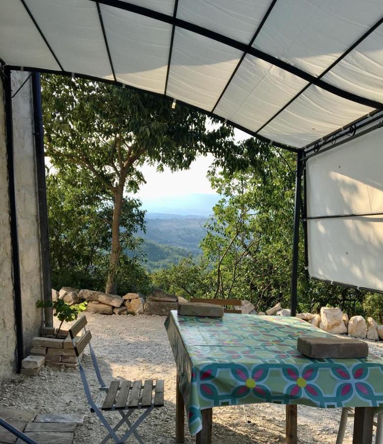 La Casa Dalle Finestre Blu Abbateggio Eksteriør billede
